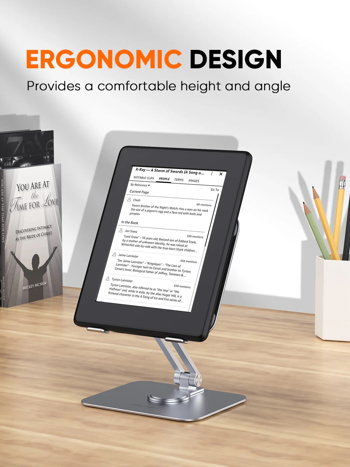 Foldable 360° Rotating Tablet Stand
