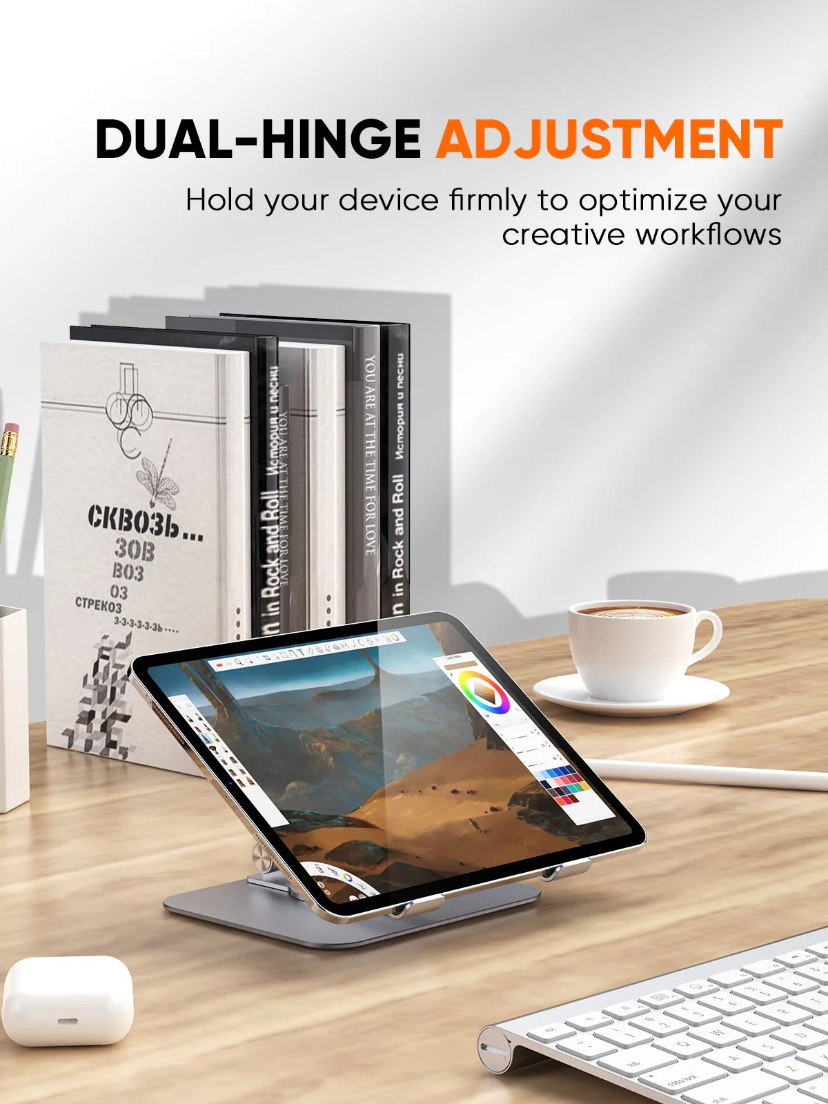 Foldable 360° Rotating Tablet Stand