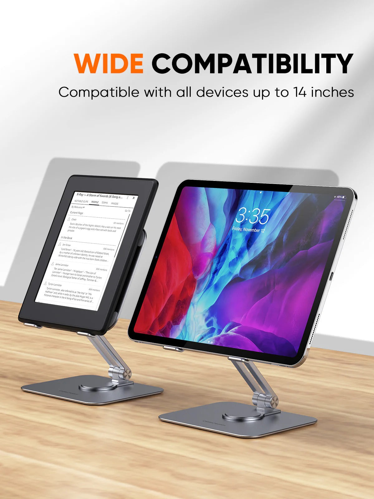 Foldable 360° Rotating Tablet Stand