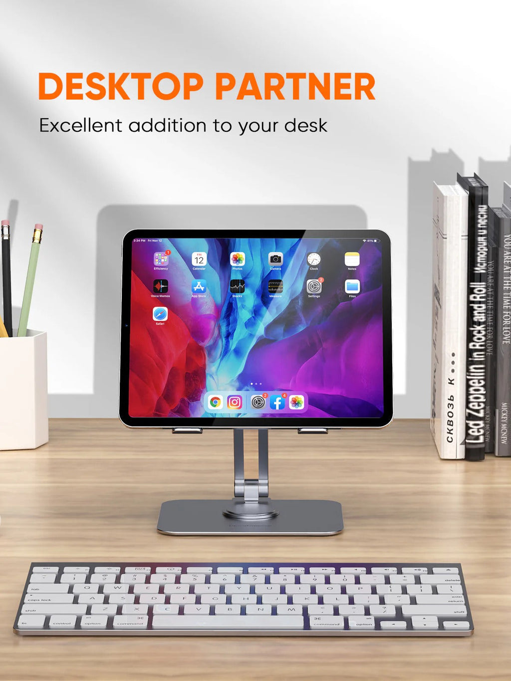 Foldable 360° Rotating Tablet Stand
