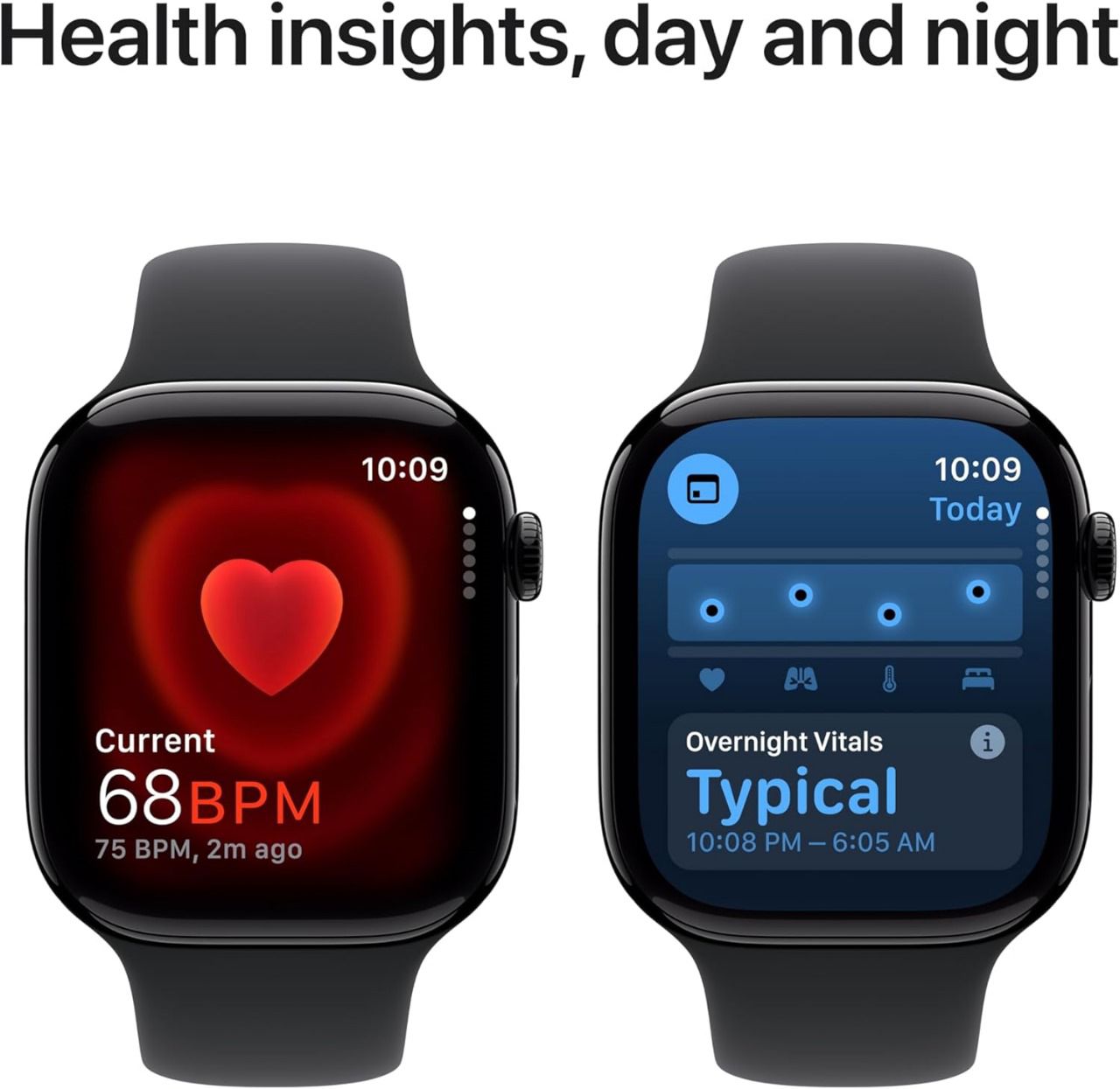 Series 10 Apple Watch – GPS, 46mm Jet Black, Sports Band, Chain Strap